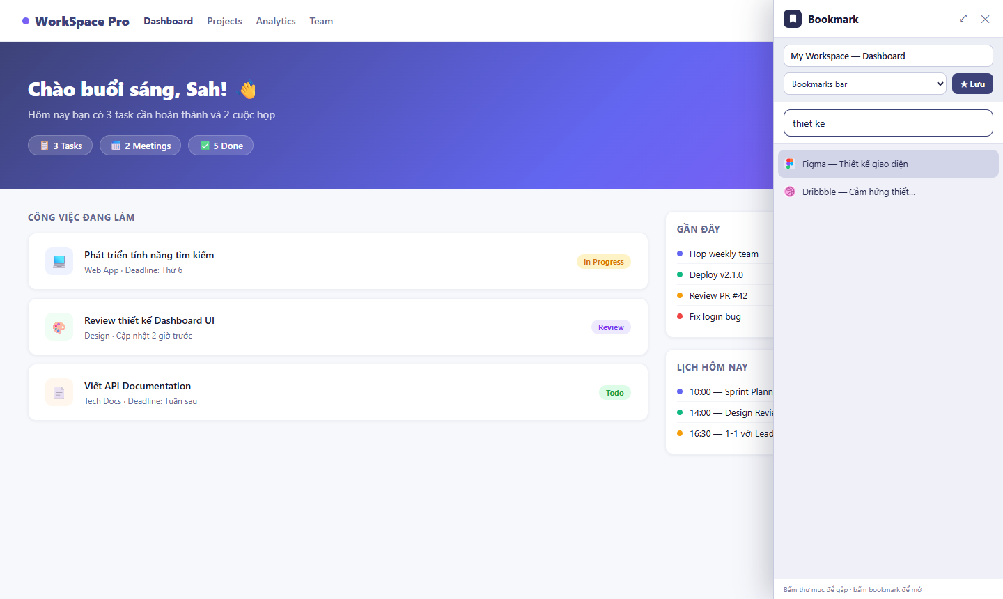 Sidebar search